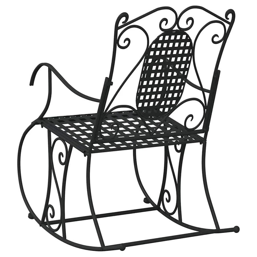 Banc à bascule 84 cm noir acier - 5
