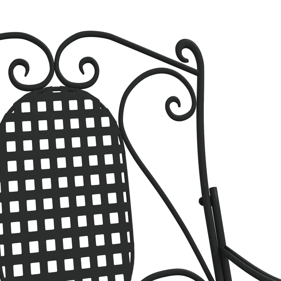 Banc à bascule 84 cm noir acier - 7