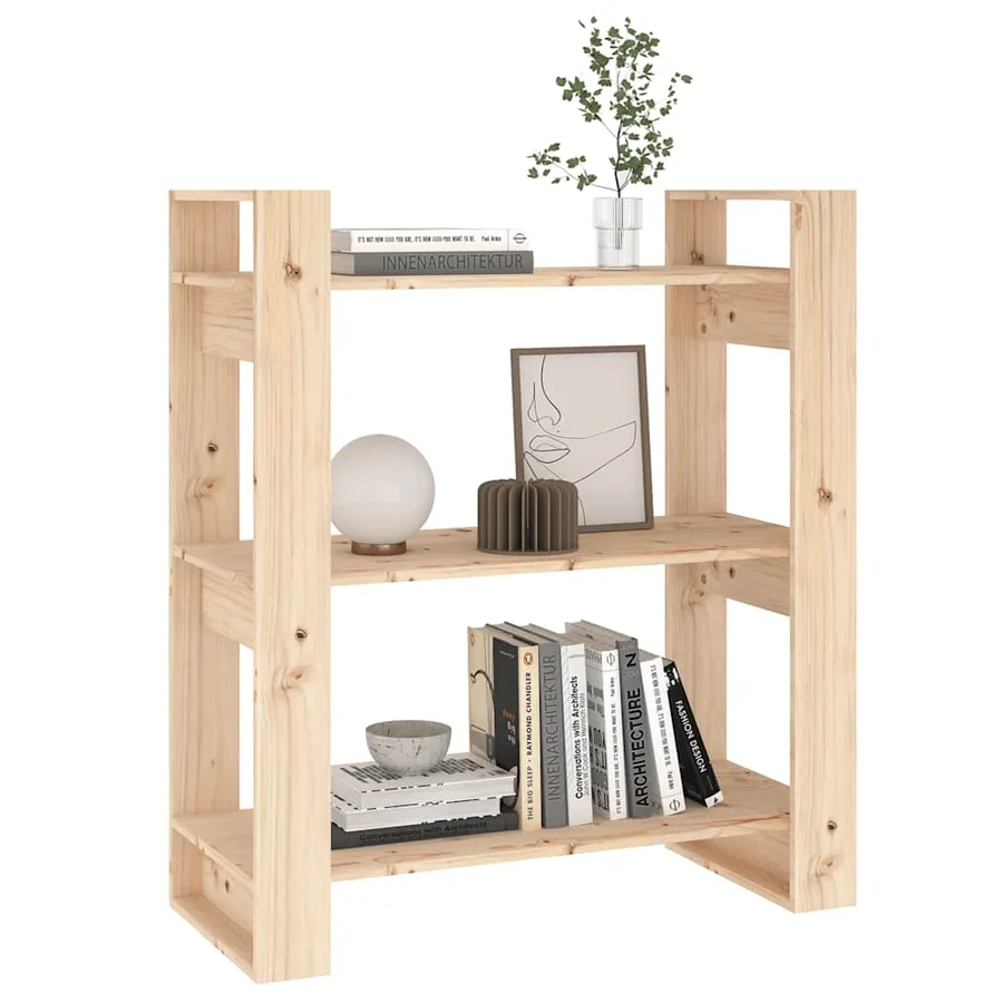Bibliothèque/Séparateur de pièce 80x35x91 cm Bois massif Pin - 4