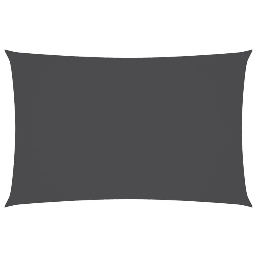 Voile de parasol tissu oxford rectangulaire 2,5x5 m anthracite - 2