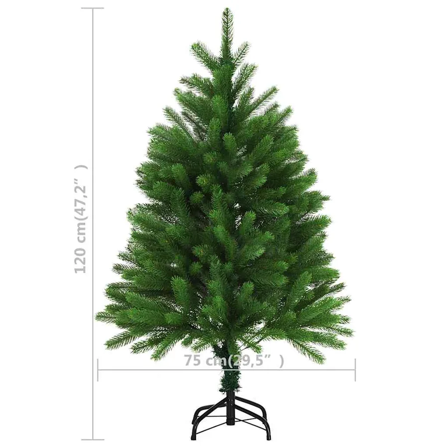 Arbre de Noël artificiel pré-éclairé et boules 120 cm vert - 12