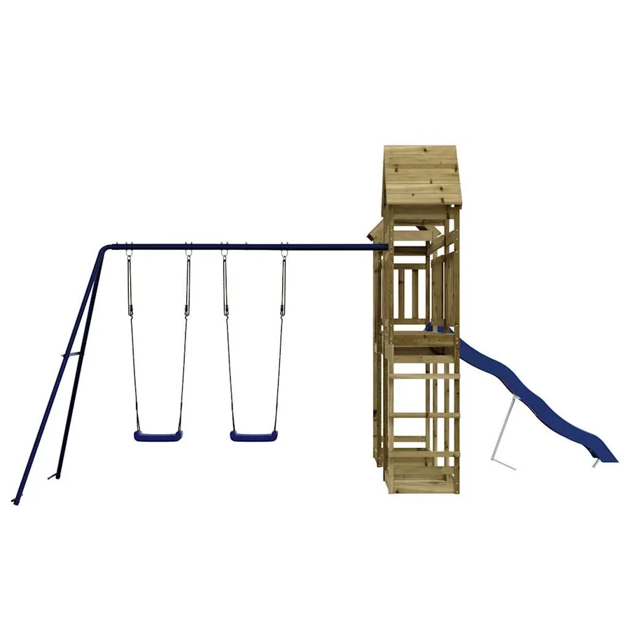Aire de jeux d'extérieur bois de pin imprégné - 3
