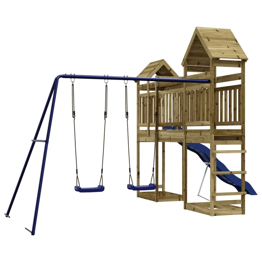 Aire de jeux d'extérieur bois de pin imprégné - 4