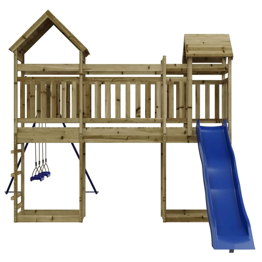 Aire de jeux d'extérieur bois de pin imprégné - 6