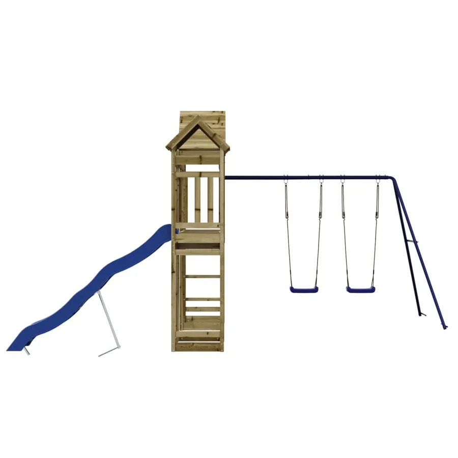 Aire de jeux d'extérieur bois de pin imprégné - 7