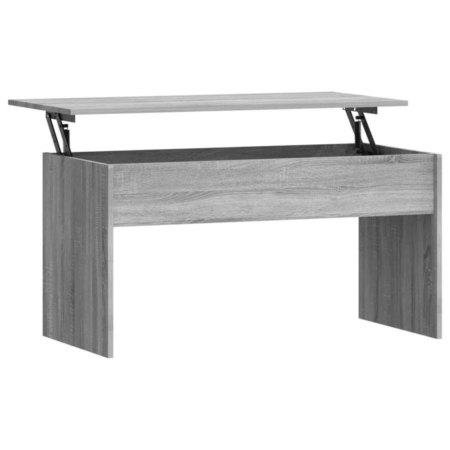 Table basse Sonoma gris 102x50,5x52,5 cm Bois d'ingénierie - 2