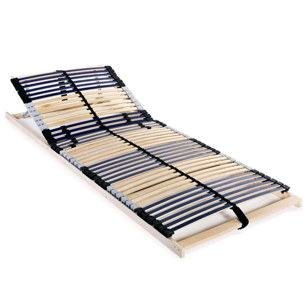 Sommier à lattes sans matelas avec 42 lattes 7 zones 70x200 cm
