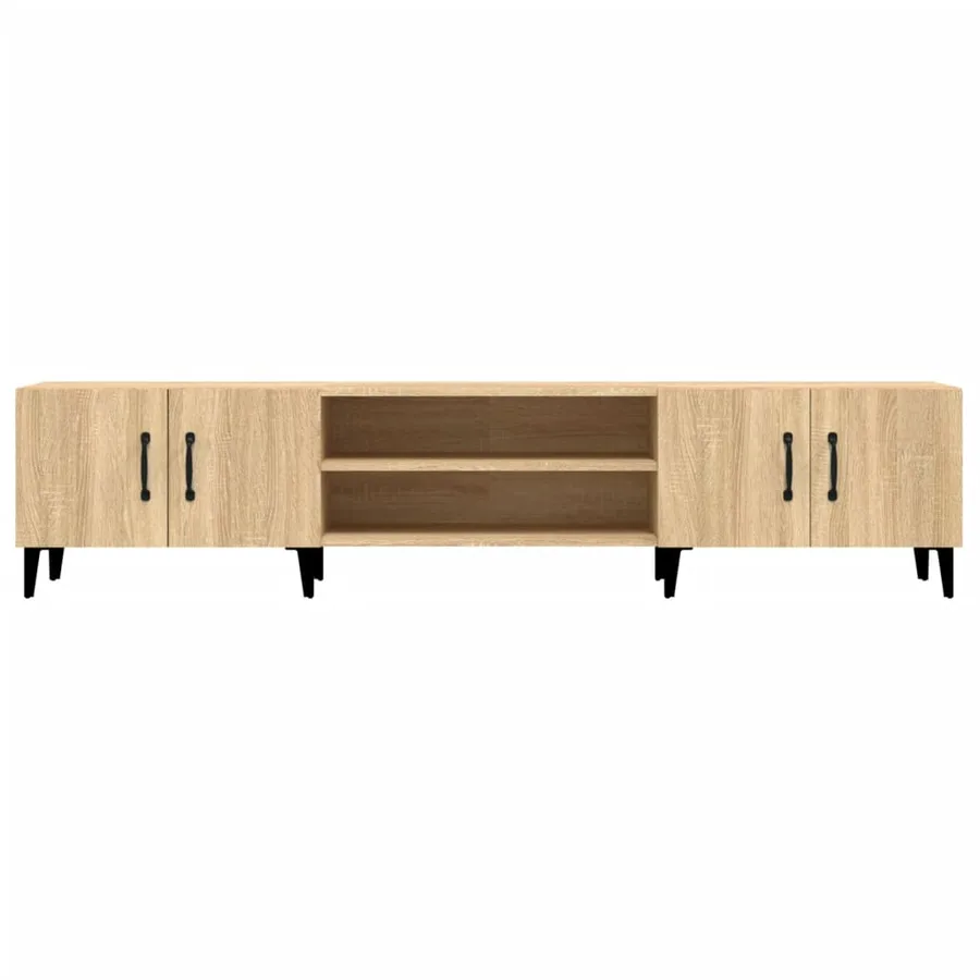 Meuble TV Chêne Sonoma 180x31,5x40 cm Bois d'ingénierie - 6