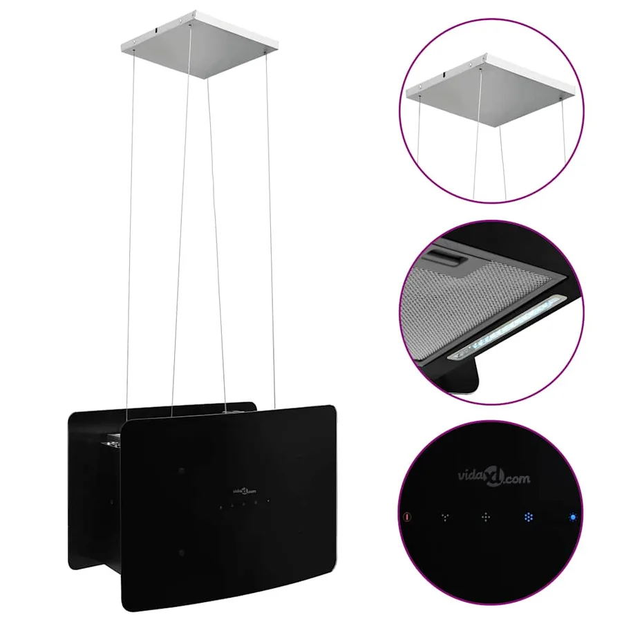Hotte suspendue à LCD tactile Verre trempé - 2