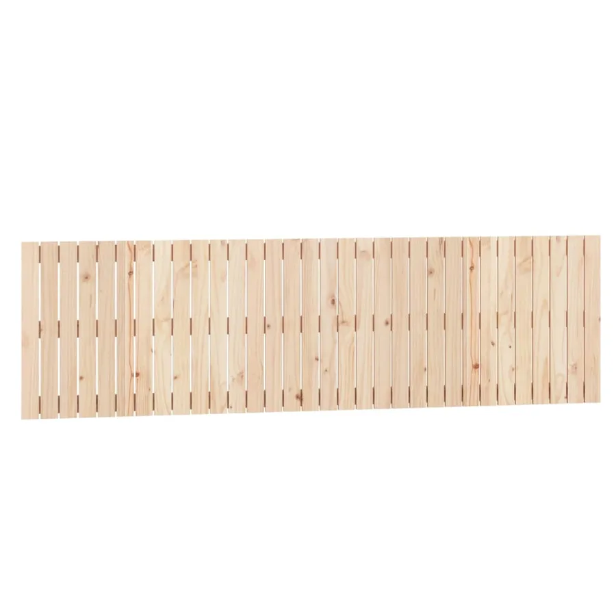 Tête de lit murale 204x3x60 cm Bois massif de pin - 2