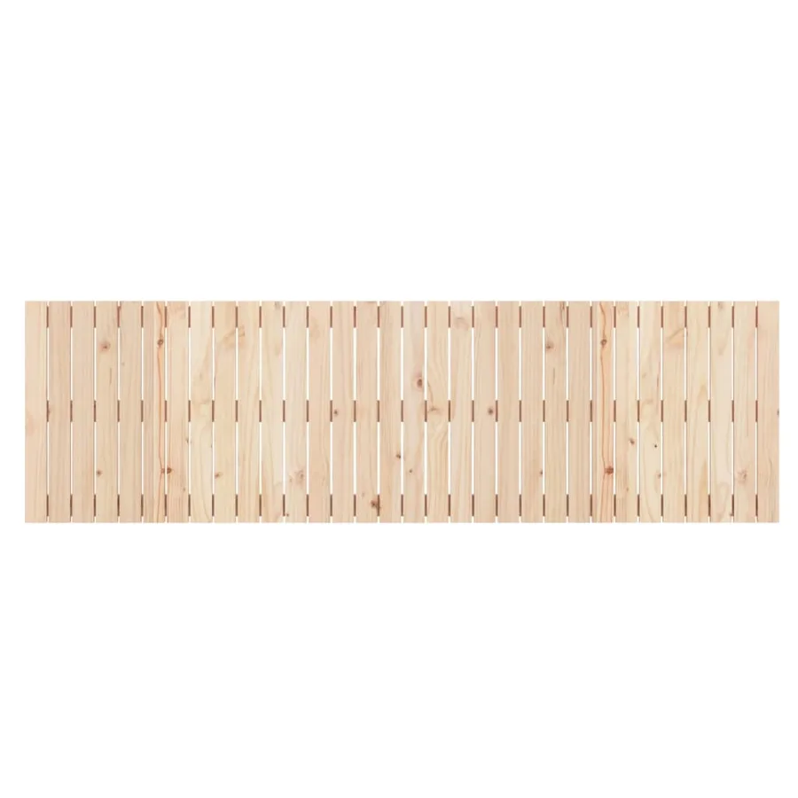 Tête de lit murale 204x3x60 cm Bois massif de pin - 4