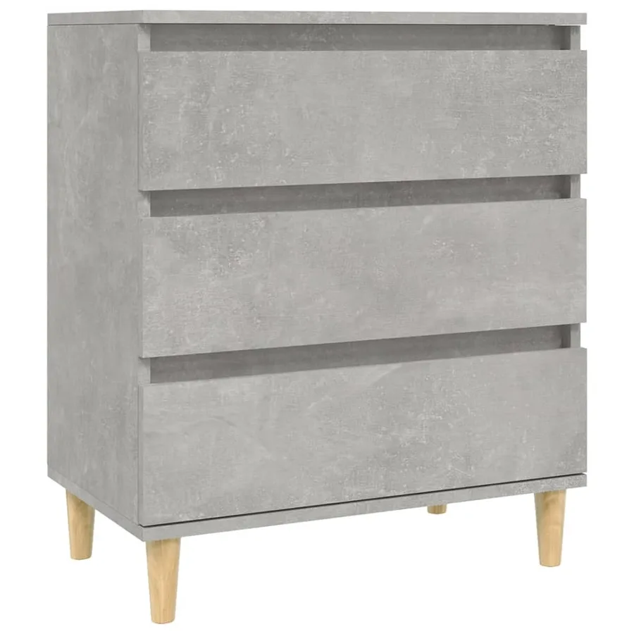 Buffet Gris béton 60x35x70 cm Bois d'ingénierie - 2