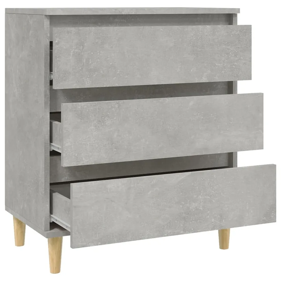 Buffet Gris béton 60x35x70 cm Bois d'ingénierie - 7