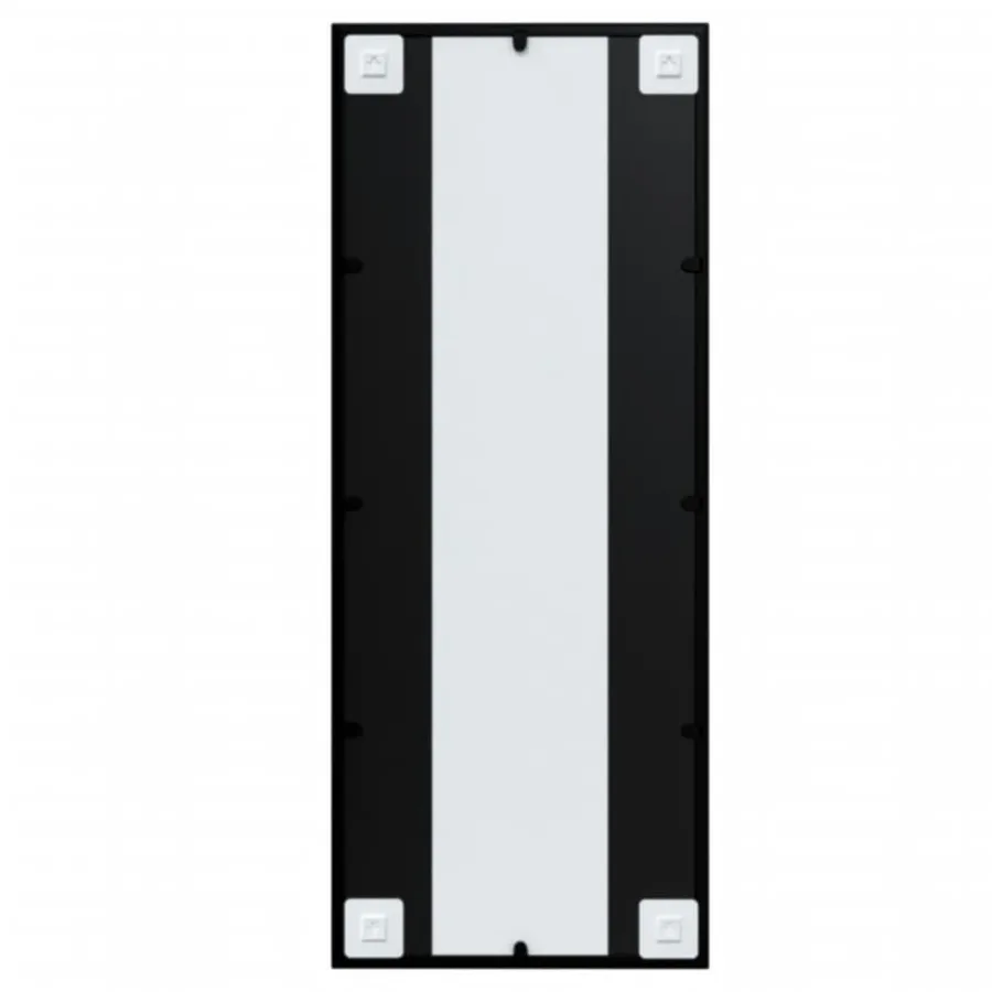 Miroirs muraux 2 pcs noir 100x40 cm métal - 5