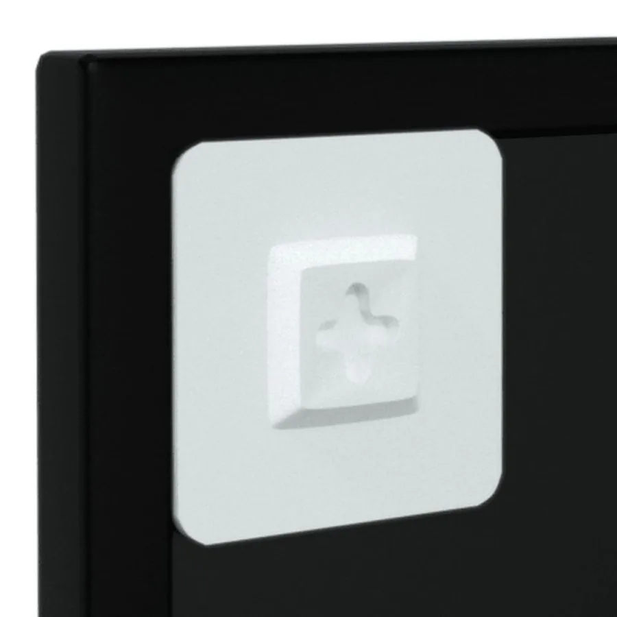 Miroirs muraux 2 pcs noir 100x40 cm métal - 6
