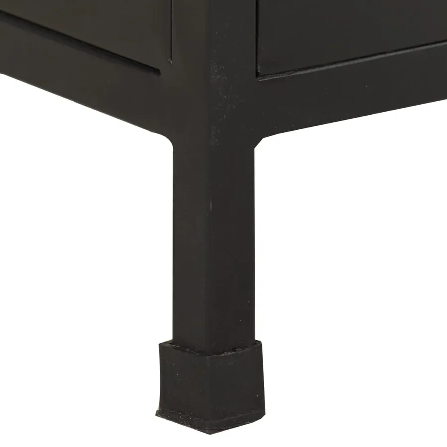 Buffet 47x35x76 cm Bois de manguier brut - 8