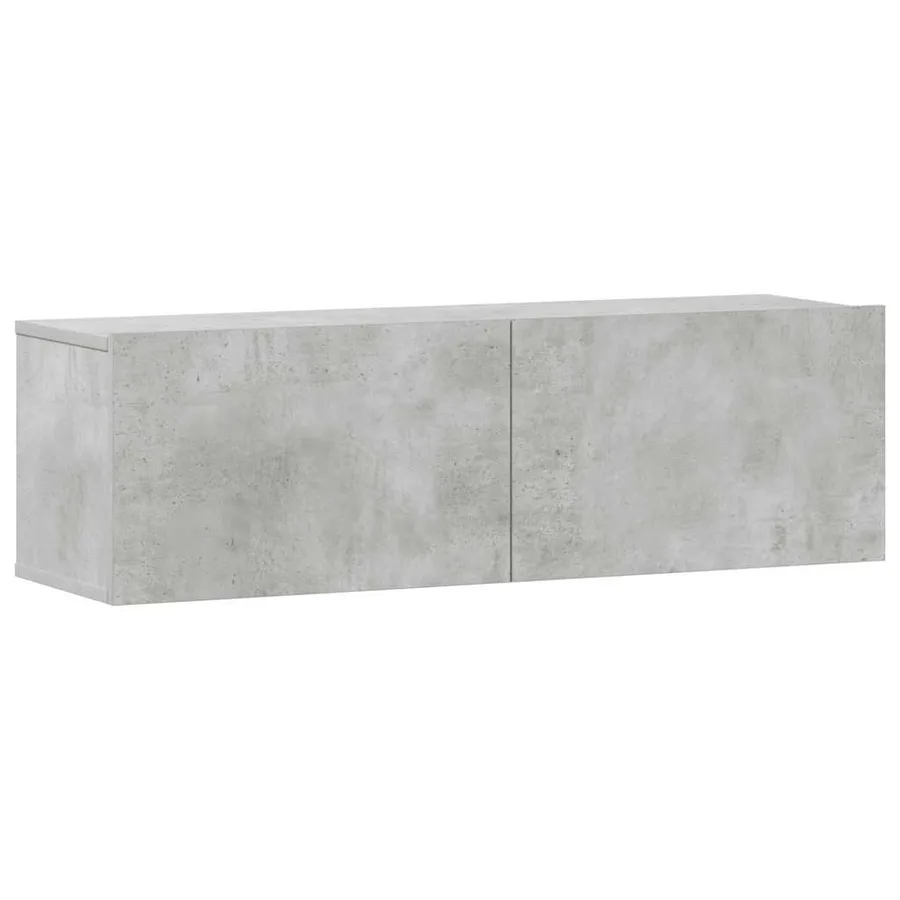 Ensemble de meubles TV 3 pcs Gris béton Bois d'ingénierie - 4
