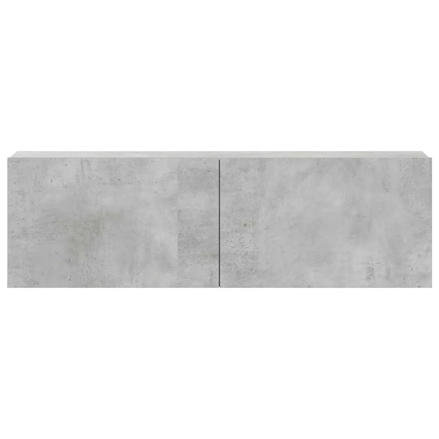 Ensemble de meubles TV 3 pcs Gris béton Bois d'ingénierie - 5