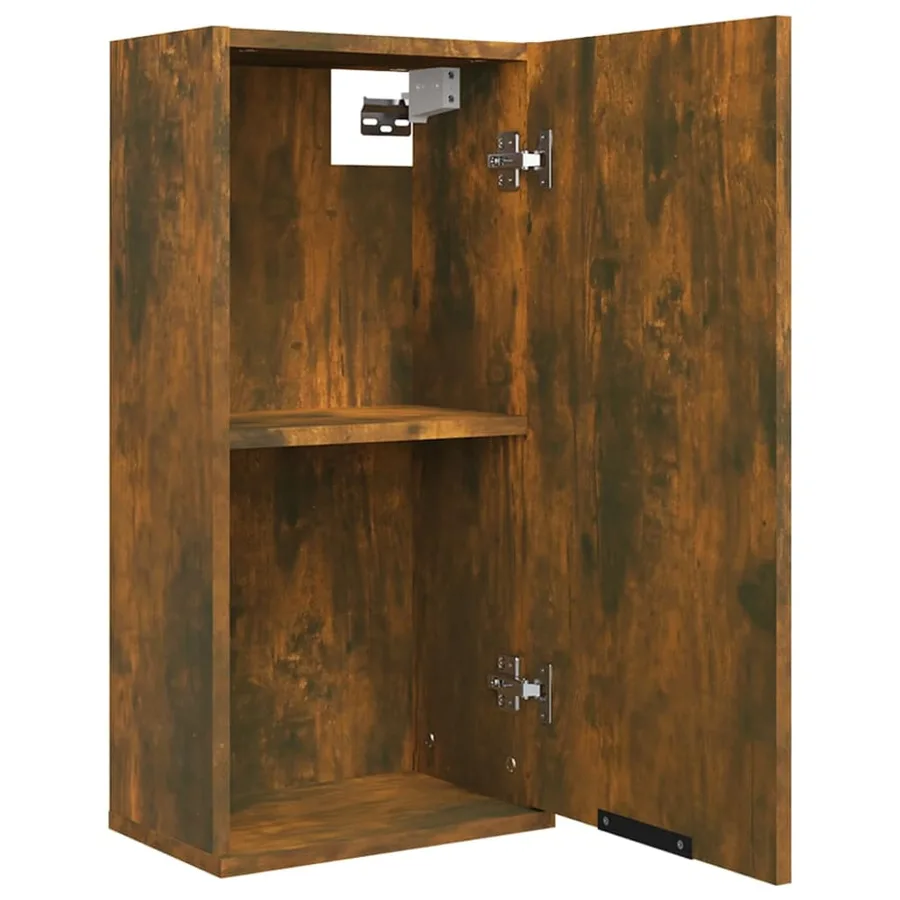 Armoire de salle de bain murale Chêne fumé 32x20x67 cm - 8