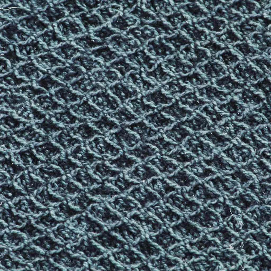 Couverture en coton 125 x 150 cm Bleu indigo - 4