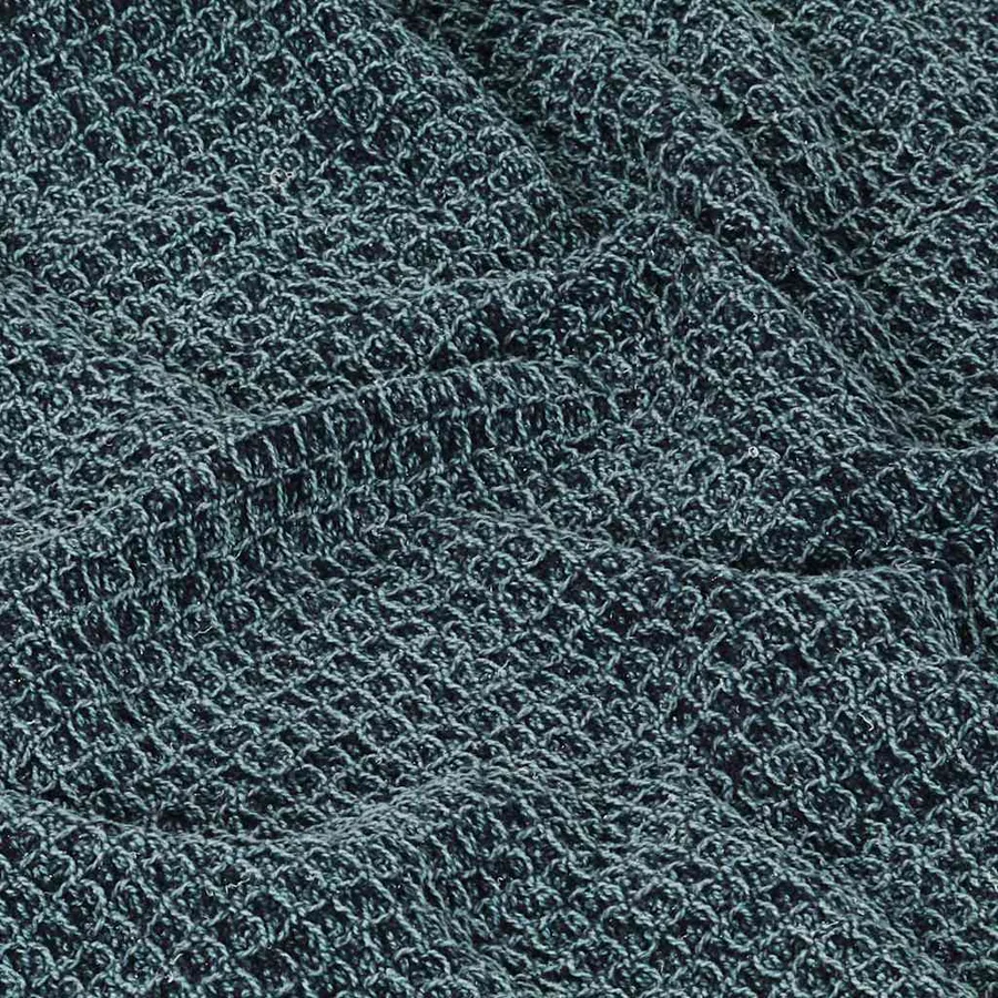 Couverture en coton 125 x 150 cm Bleu indigo - 5