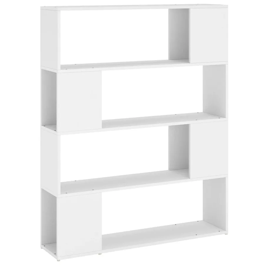 Bibliothèque/Séparateur de pièce Blanc 100x24x124 cm - 2