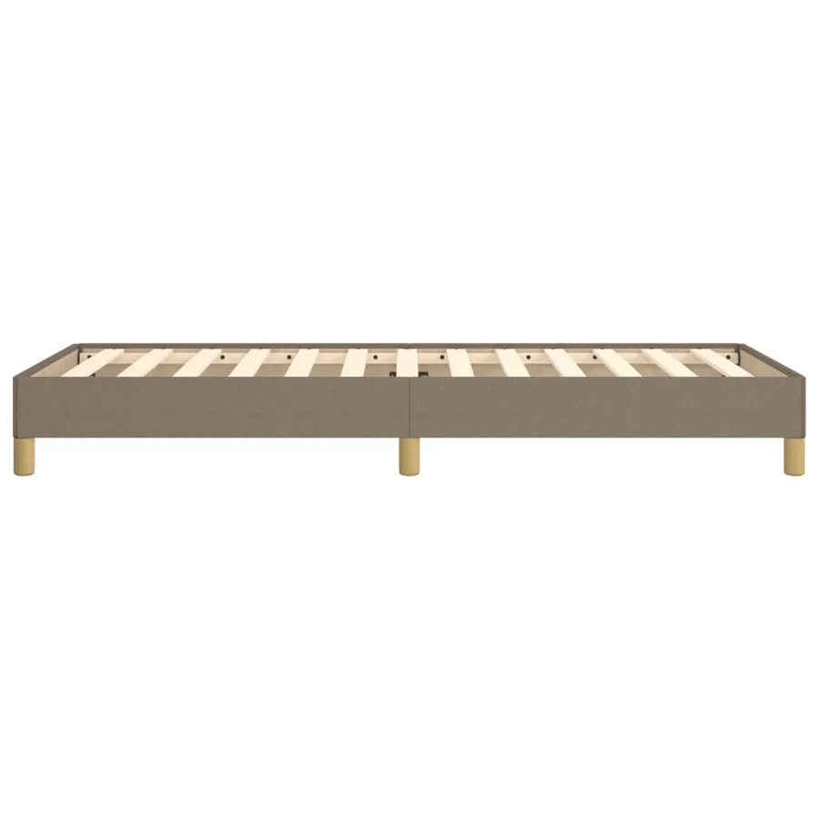 Cadre de lit sans matelas taupe 90x200 cm tissu - 6