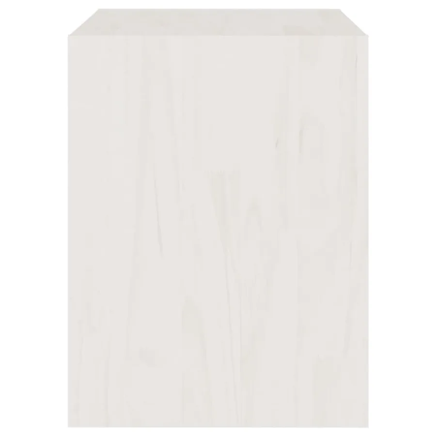 Tables de chevet 2 pcs Blanc 40x30,5x40 cm Bois de pin massif - 6