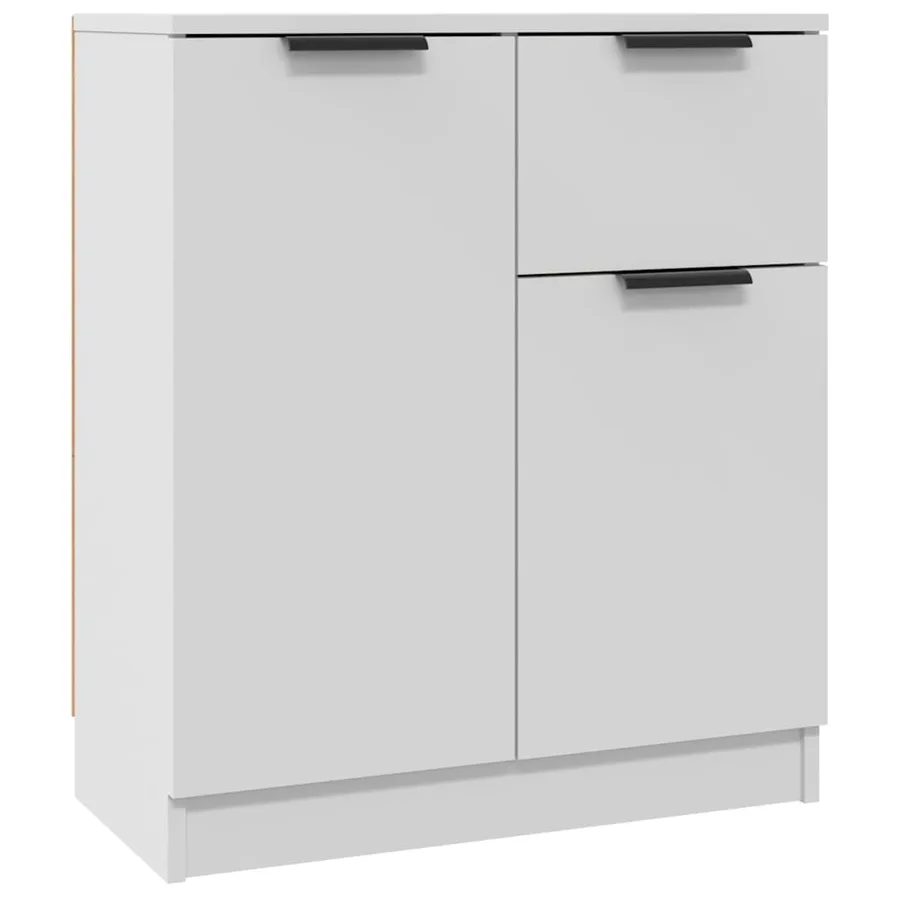 Buffet Blanc 60x30x70 cm Bois d'ingénierie - 2