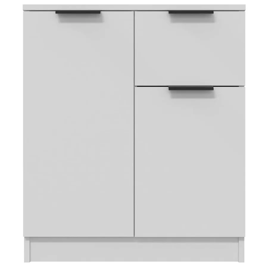 Buffet Blanc 60x30x70 cm Bois d'ingénierie - 6