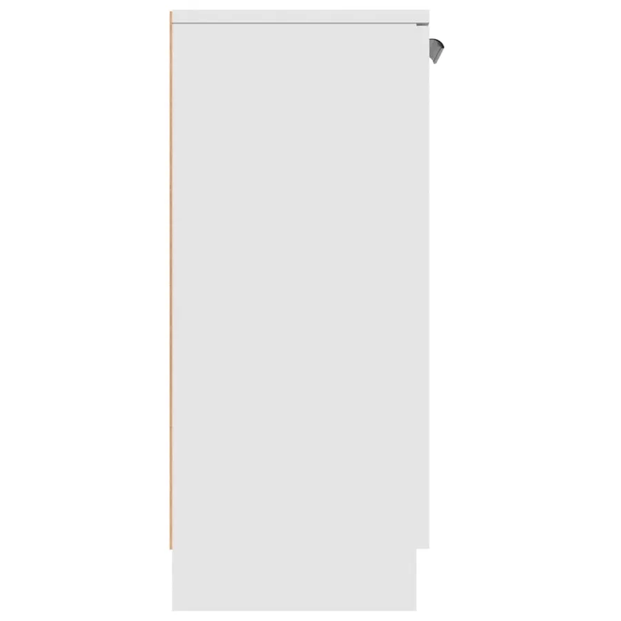 Buffet Blanc 60x30x70 cm Bois d'ingénierie - 8