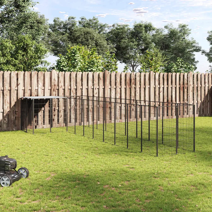 Chenil Noir 7,26 m² Acier