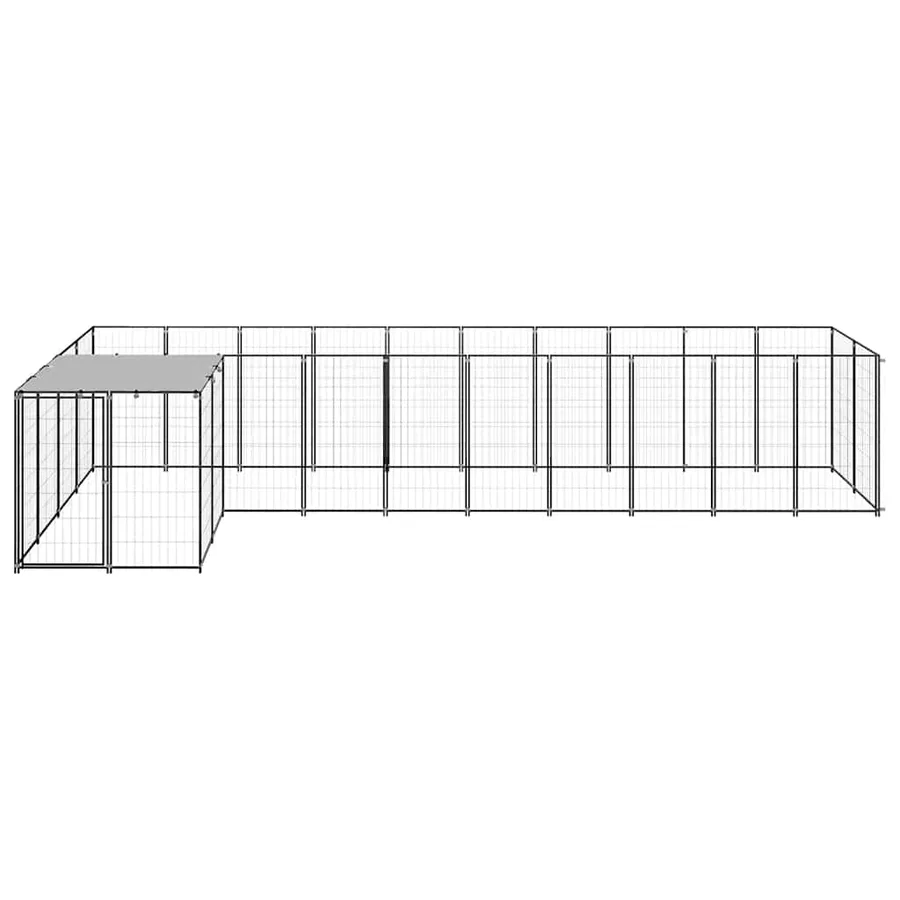 Chenil Noir 7,26 m² Acier - 3