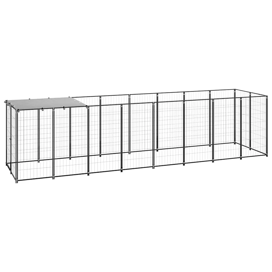 Chenil Noir 4,84 m² Acier - 2