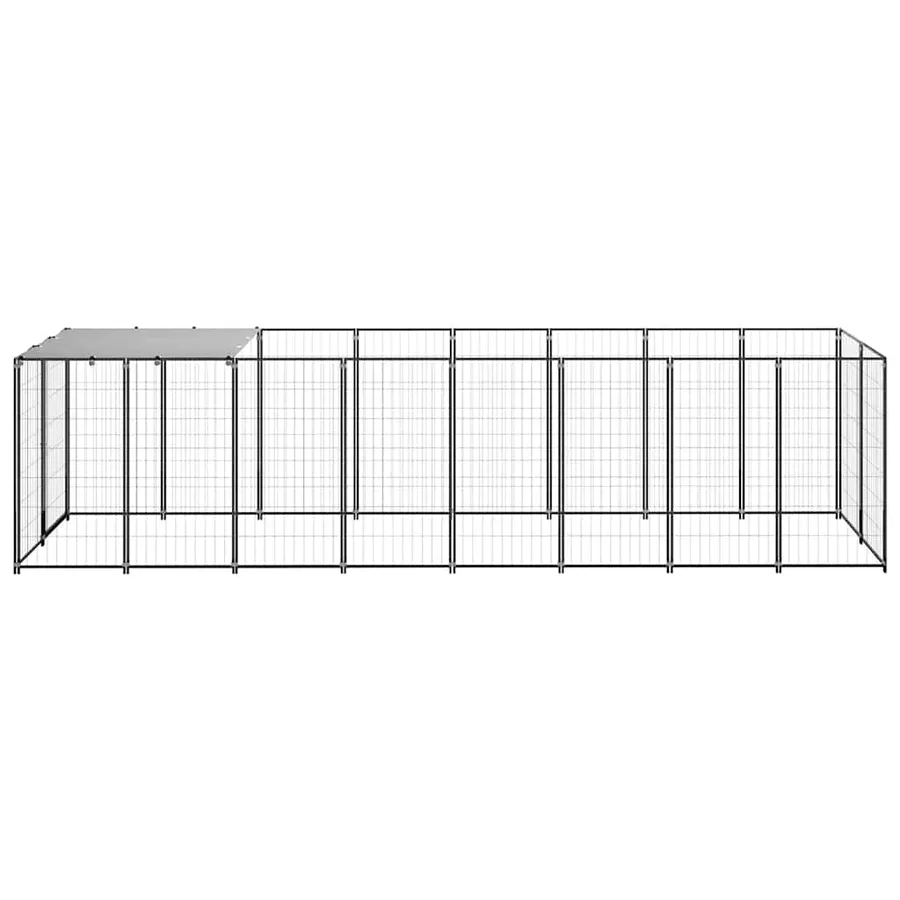 Chenil Noir 4,84 m² Acier - 4