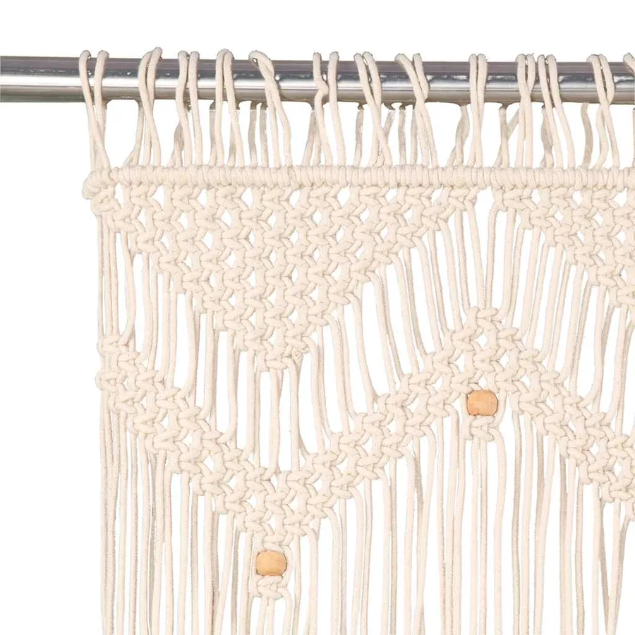 Rideau en macramé 140x240 cm Coton - 3