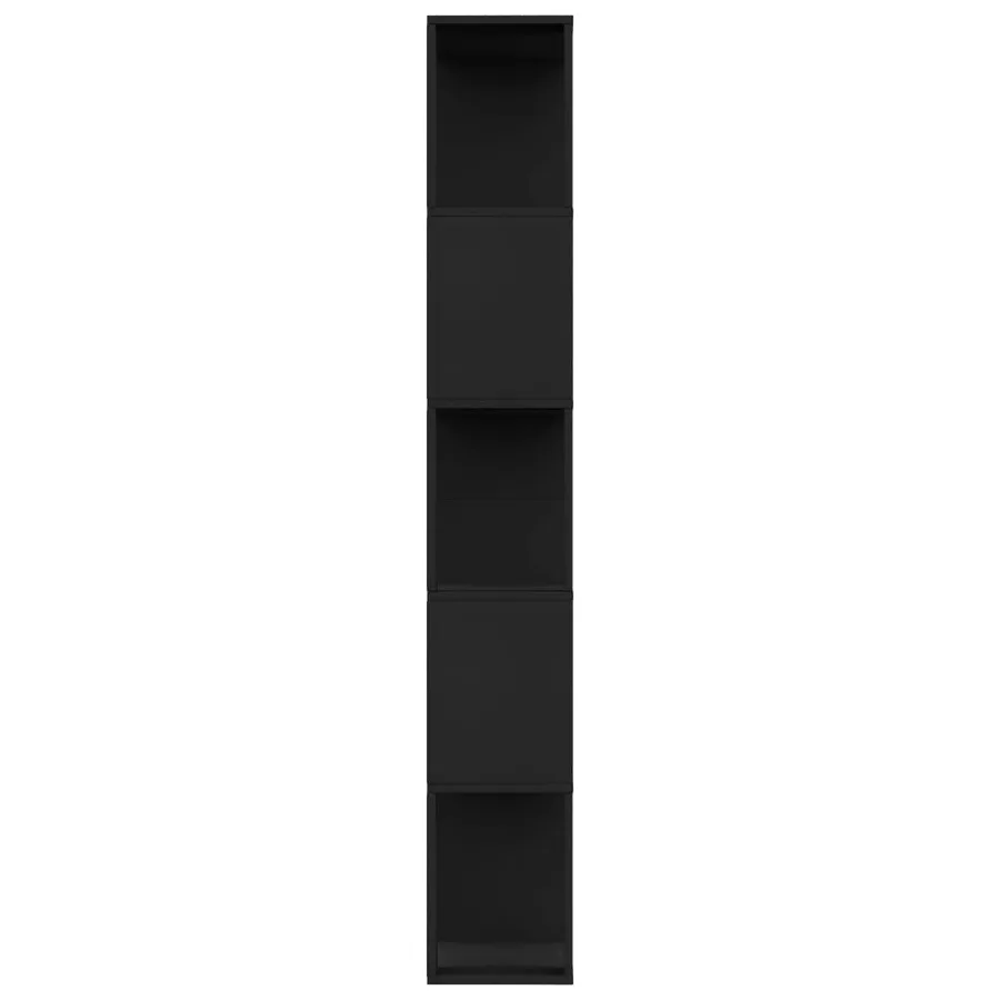 Bibliothèque/Séparateur de pièce Noir Bois d’ingénierie - 6