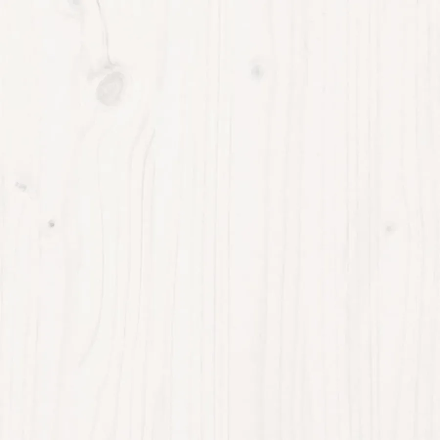 Buffet Blanc 111x34x60 cm Bois massif de pin - 6