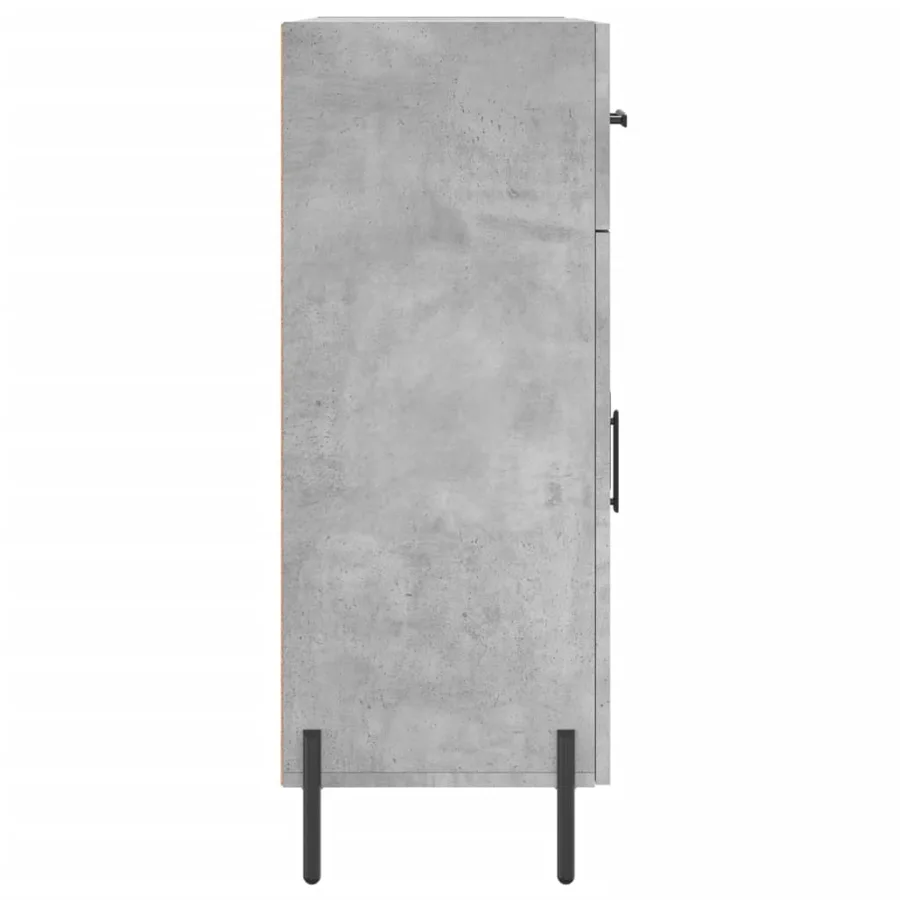 Buffet gris béton 69,5x34x90 cm bois d'ingénierie - 7