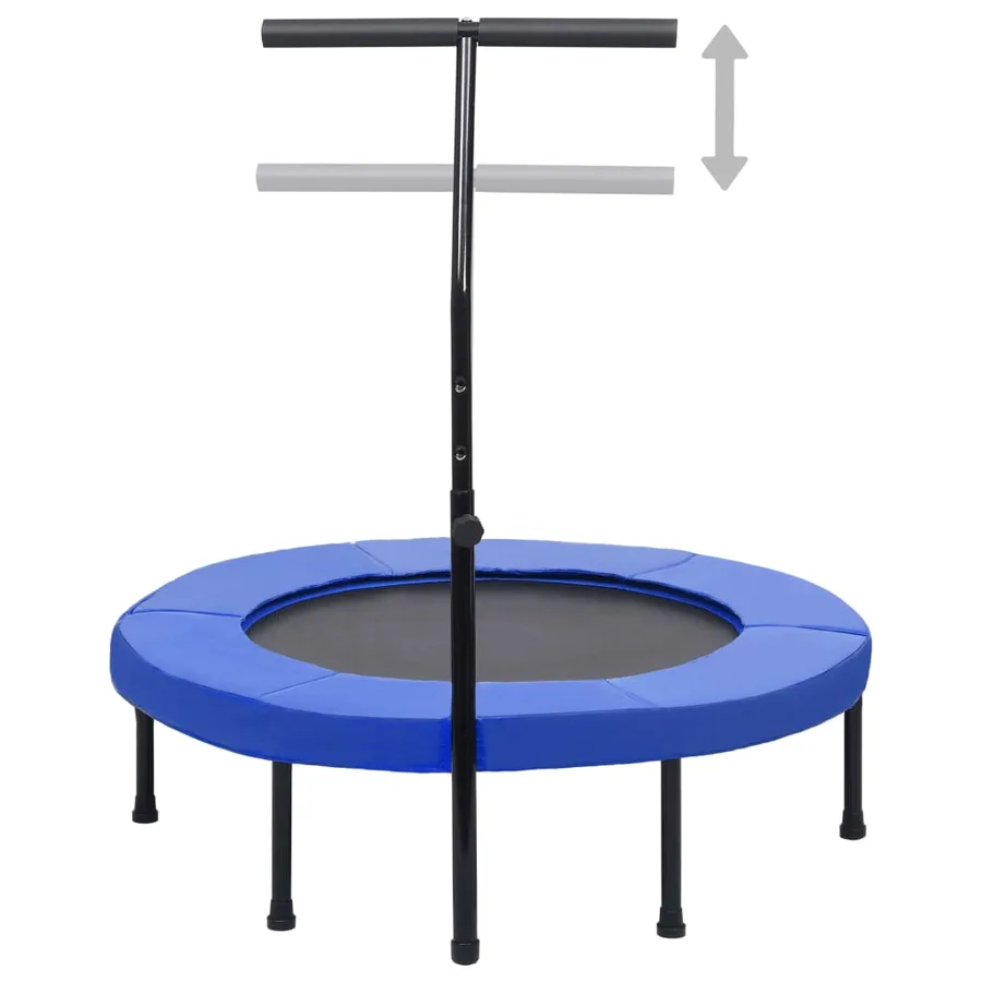 Trampoline de fitness avec poignée et coussin de sécurité 102cm - 2