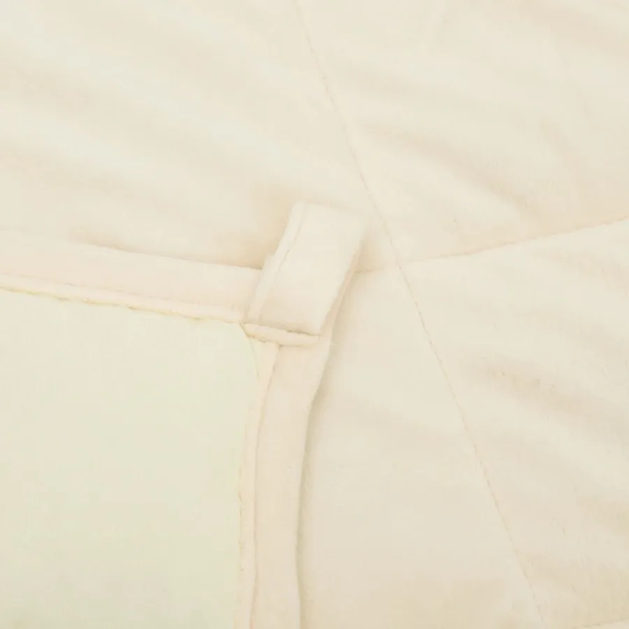 Couverture lestée Crème clair 152x203 cm 11 kg Tissu - 5