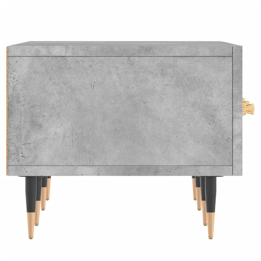 Meuble TV gris béton 150x36x30 cm bois d'ingénierie - 7