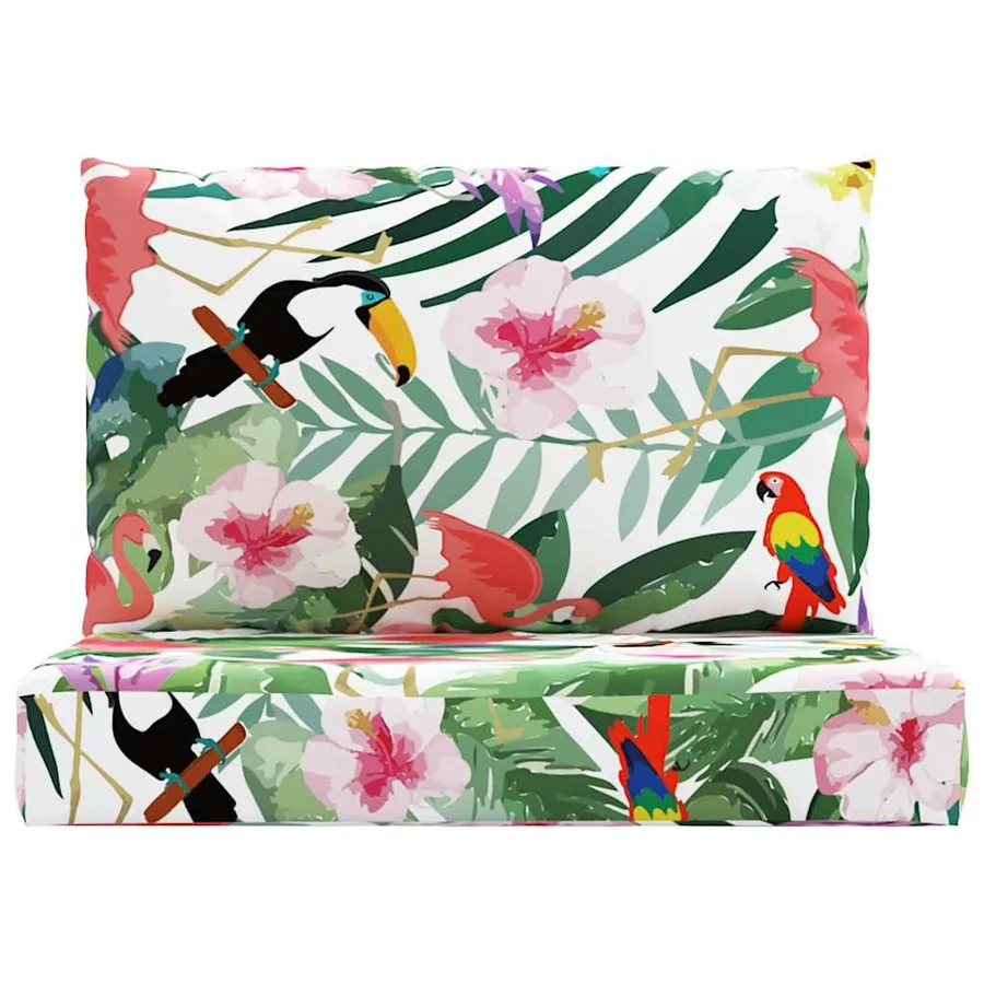 Coussins de palette lot de 2 multicolore tissu Oxford - 4