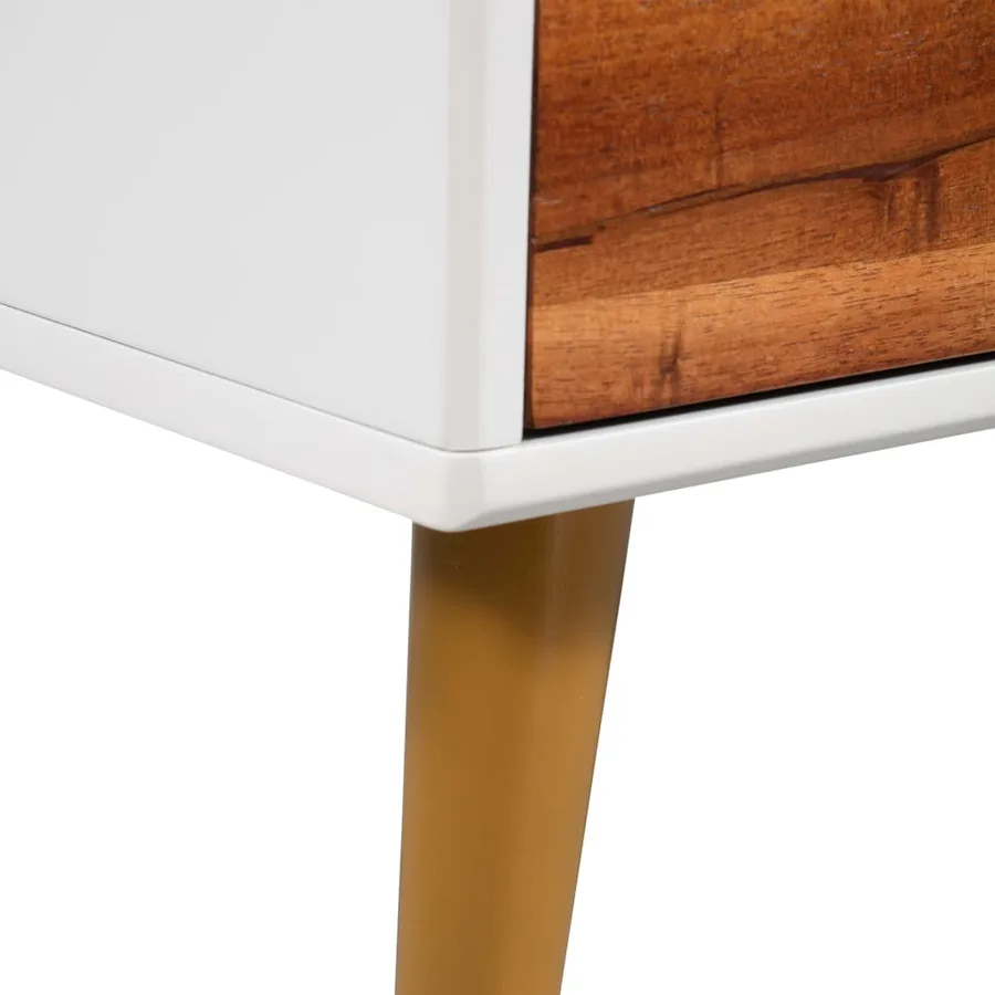 Table basse Bois d'acacia massif 90x50x40 cm - 7
