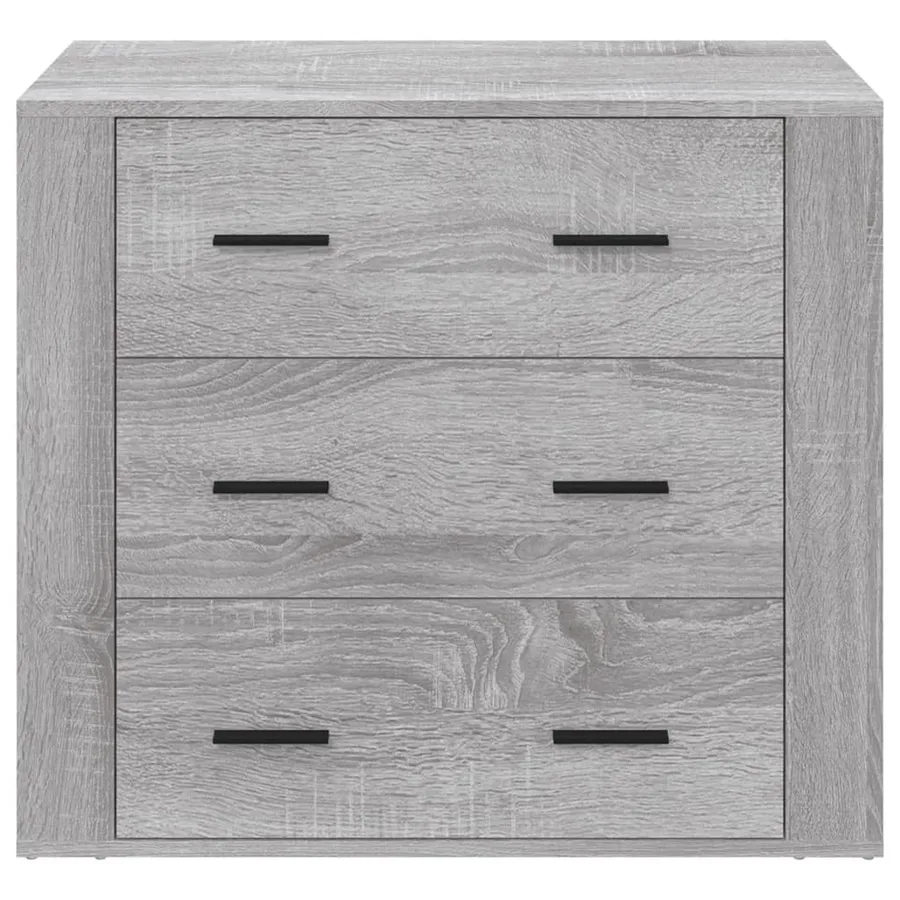 Buffet Sonoma gris 80x33x70 cm Bois d'ingénierie - 3