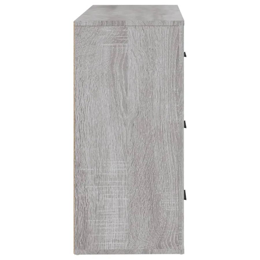Buffet Sonoma gris 80x33x70 cm Bois d'ingénierie - 5