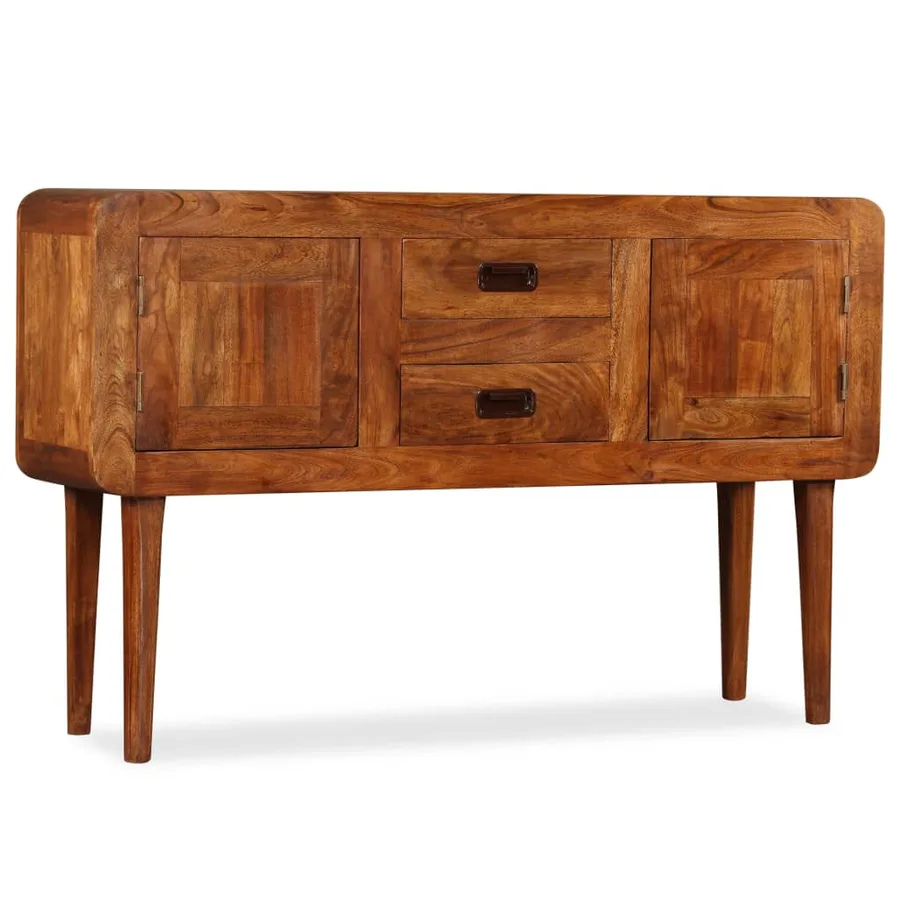 Buffet Bois massif avec finition miel 120x30x75 cm - 4