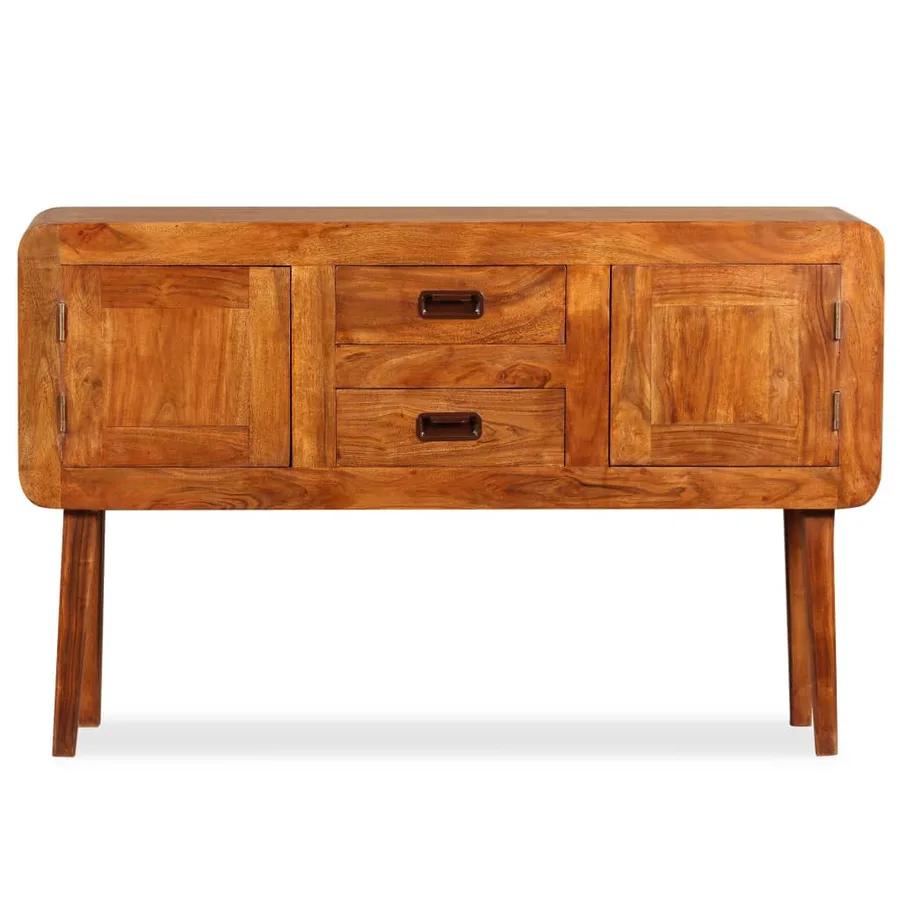 Buffet Bois massif avec finition miel 120x30x75 cm - 7