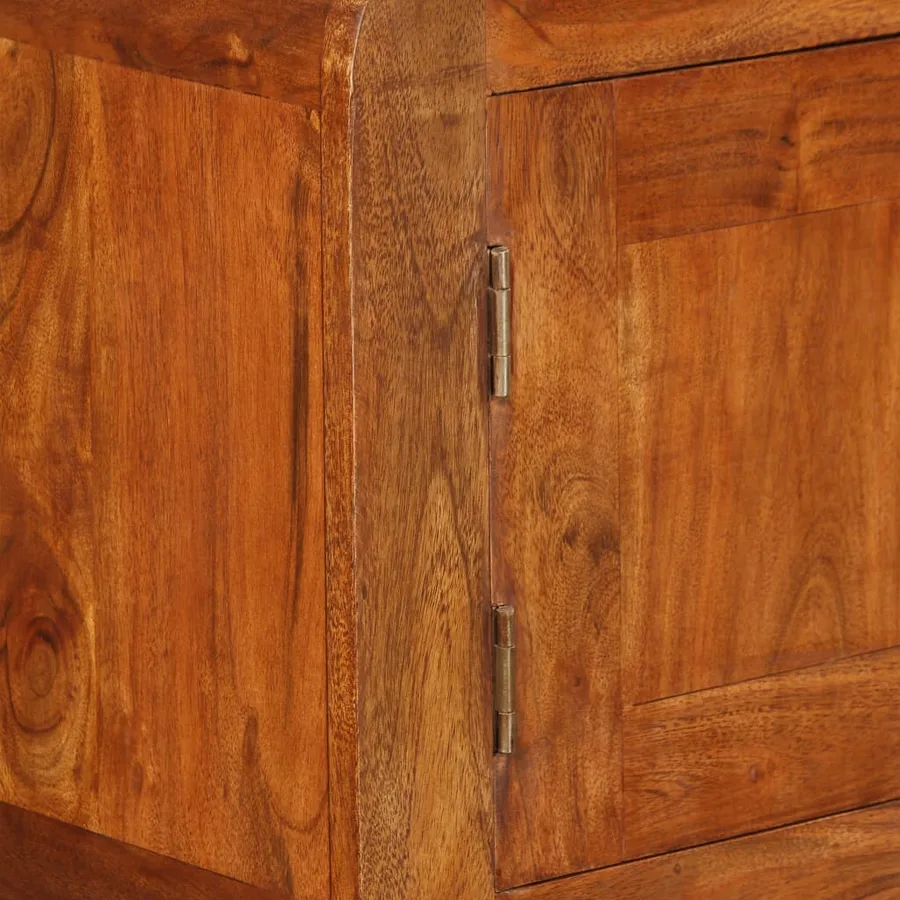 Buffet Bois massif avec finition miel 120x30x75 cm - 9