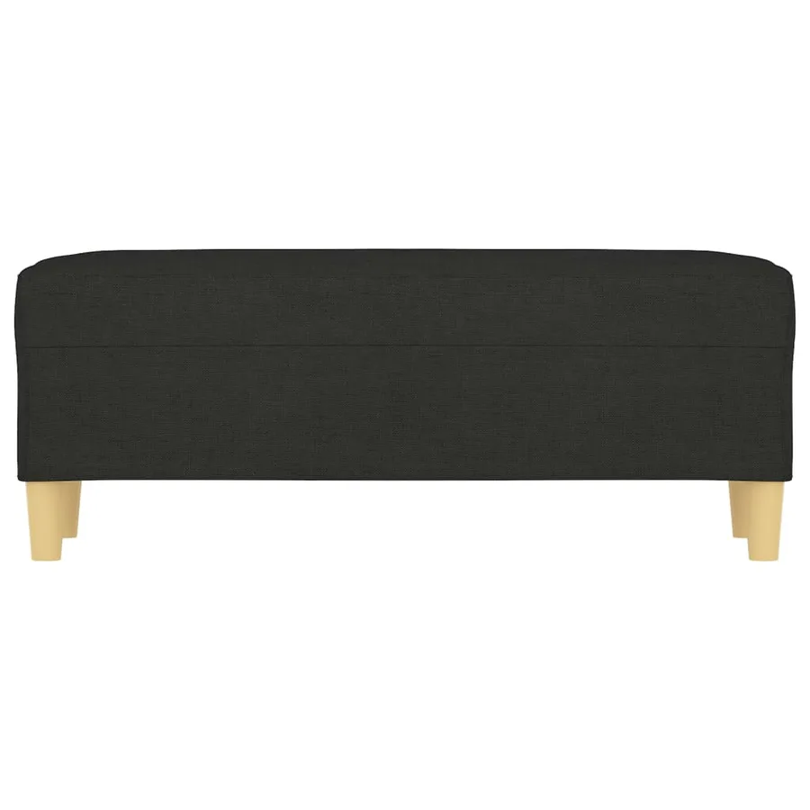 Banc Noir 100x35x41 cm Tissu - 3